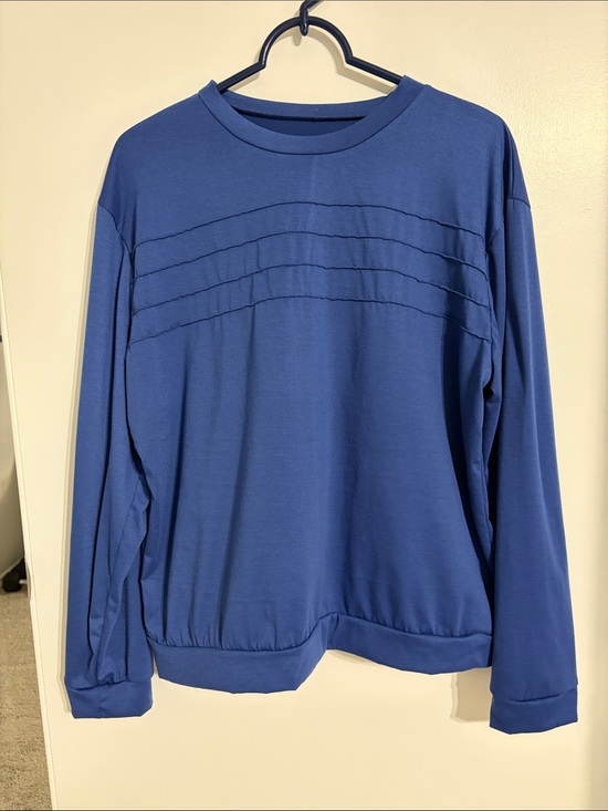 Source Unknown Tops - Source Unknown Blue Crewneck Top